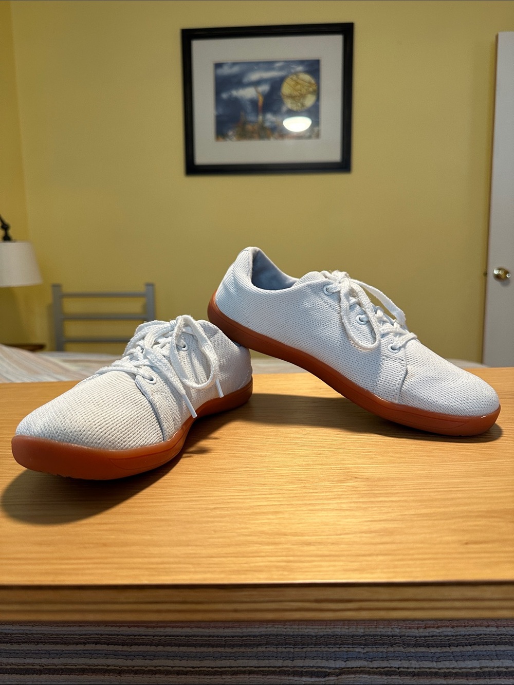 WHITIN Women’s Barefoot Minimalist Shoes W71V5 White/Gum Zero Drop EU39 US 8-8.5